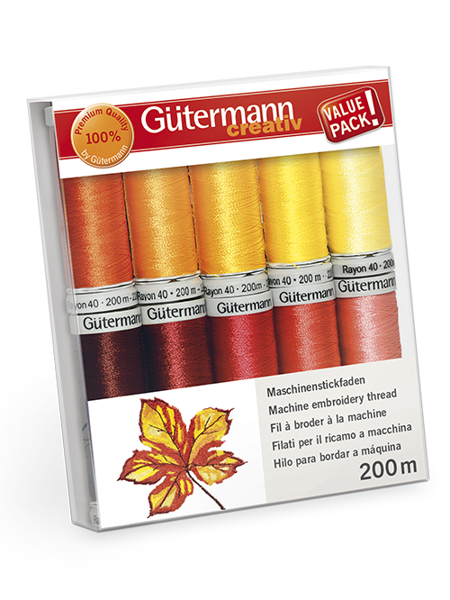 Gütermann Machine embroidery thread set 20x200m - 1pc - 1