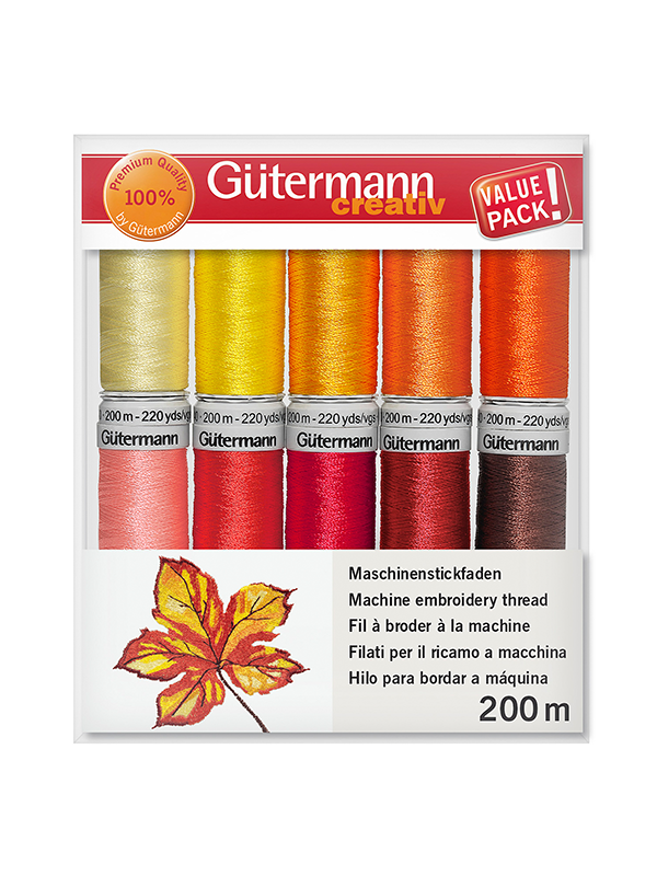 40wt Black Cotton Hand Quilting Thread | Gutermann #738219-5201