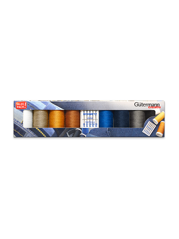 Gütermann Sewing thread set denim 12x100m - 1pc