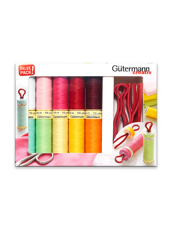 Gütermann Sewing Thread Set Sew All Thread Colorful - 10 spools 